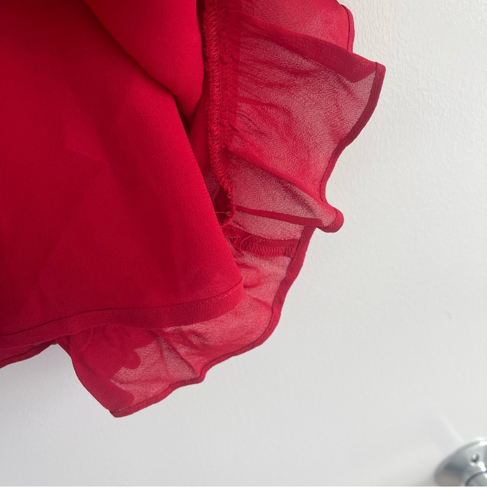 Reformation Christine Mini Dress Red - Picture 5 of 11